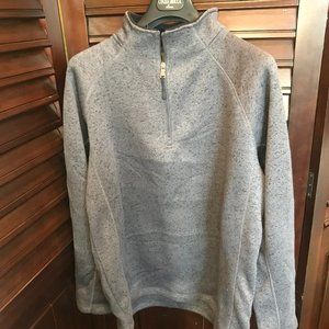 COMFY! STILLWATER SUPPLY CO. Men's Large 1/4 Zip Long Sleeve Sweater GRAY